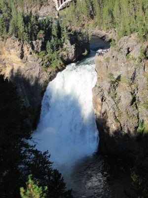 Upper Falls of the Yellowstone River image. Click for full size.