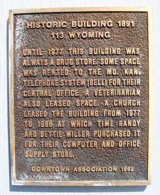 113 Wyoming Street Marker image. Click for full size.