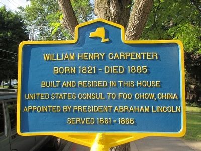 Willam Henry Carpenter Marker. Click for full size. Willam Henry Carpenter Marker image. Click for full size.