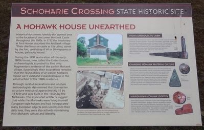 A Mohawk House Unearthed Marker image. Click for full size.