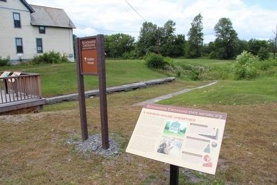 A Mohawk House Unearthed Marker image. Click for full size.