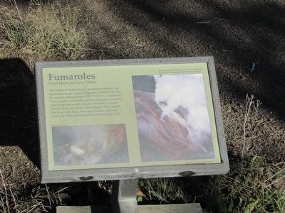Fumaroles Marker. Click for full size. Fumaroles Marker image. Click for full size.