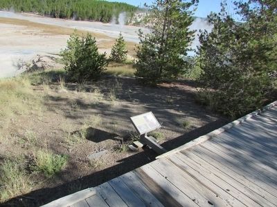 Marker at the Norris Geyser Basin. Click for full size. Marker at the Norris Geyser Basin image. Click for full size.