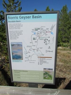 Norris Geyser Basin Marker. Click for full size. Norris Geyser Basin Marker image. Click for full size.