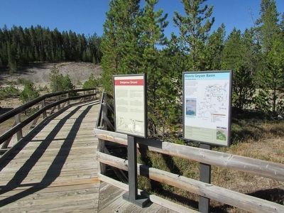 Norris Geyser Basin Marker. Click for full size. Norris Geyser Basin Marker image. Click for full size.