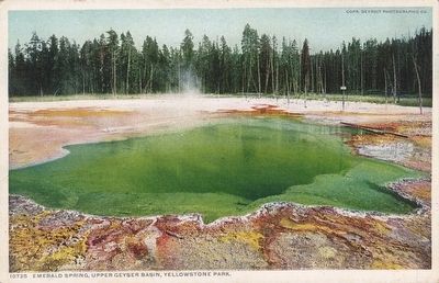 <i>Emerald Spring, Upper Geyser Basin, Yellowstone National Park</i> image. Click for full size.