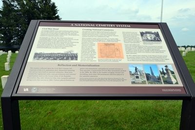 A National Cemetery System Marker. Click for full size. A National Cemetery System Marker image. Click for full size.