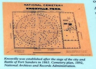 Knoxville Cemetery Plan, 1892 image. Click for full size.