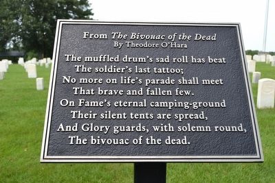 The Bivouac of the Dead by Theodore O'Hara. Click for full size. The Bivouac of the Dead by Theodore O'Hara image. Click for full size.