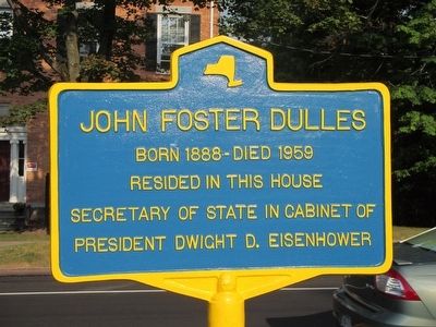 John Foster Dulles Marker image. Click for full size.