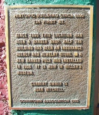 134 First Street Marker. Click for full size. 134 First Street Marker image. Click for full size.
