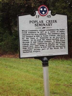 Poplar Creek Seminary Marker image. Click for full size.