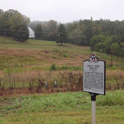 Poplar Creek Seminary Marker. Click for full size. Poplar Creek Seminary Marker image. Click for full size.