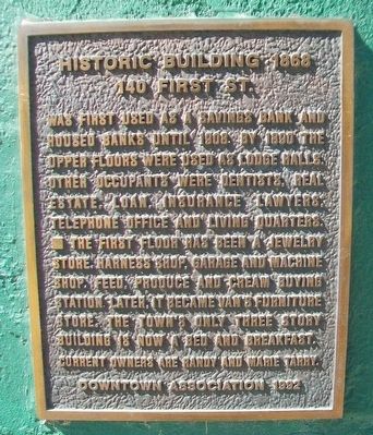 140 First Street Marker. Click for full size. 140 First Street Marker image. Click for full size.