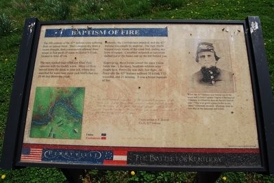 Baptism of Fire Marker. Click for full size. Baptism of Fire Marker image. Click for full size.