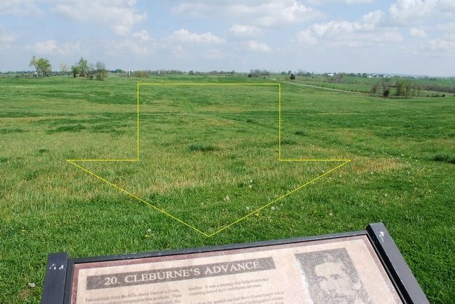 Cleburne's Advance Marker. Click for full size. Cleburne's Advance Marker image. Click for full size.