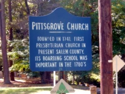 Pittsgrove Church Marker. Click for full size. Pittsgrove Church Marker image. Click for full size.