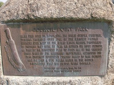 Council Point Park Marker. Click for full size. Council Point Park Marker image. Click for full size.