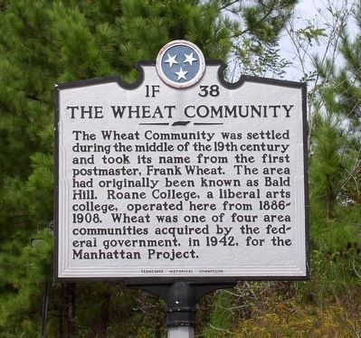 The Wheat Community Marker image. Click for full size.
