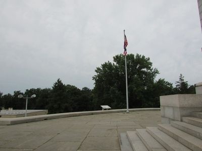 Building the McKinley National Memorial Marker. Click for full size. Building the McKinley National Memorial Marker image. Click for full size.