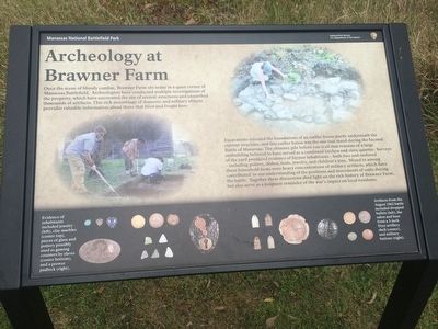 Archeology at Brawner Farm Marker image. Click for full size.