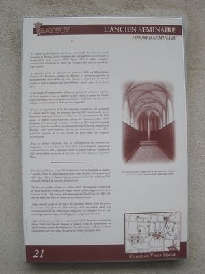 L'Anciene Seminaire Marker. Click for full size. L'Anciene Seminaire Marker image. Click for full size.