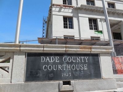 Dade County Courthouse Sign image. Click for full size.
