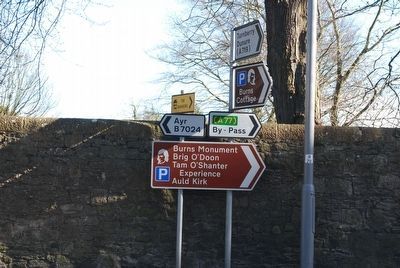 Burns Cottage Sign. Click for full size. Burns Cottage Sign image. Click for full size.