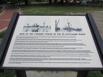 Base of the Conning Tower of the US Battleship Maine Marker image. Click for full size.