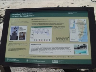 How Much Water Flows Through Barnegat Inlet Marker image. Click for full size.