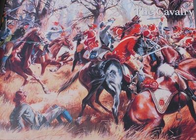The Cavalry (Dragoons) at Cowpens Marker. Click for full size. The Cavalry (Dragoons) at Cowpens Marker image. Click for full size.