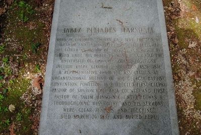 Jabez Pleiades Marshall Marker. Click for full size. Jabez Pleiades Marshall Marker image. Click for full size.
