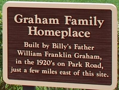 Graham Family Homeplace Marker. Click for full size. Graham Family Homeplace Marker image. Click for full size.
