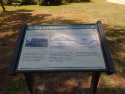 The Moat and the Parados Marker. Click for full size. The Moat and the Parados Marker image. Click for full size.