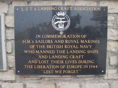 L.S.T. & Landing Craft Association Memorial Marker image. Click for full size.