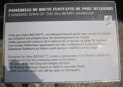 Passerell de Route Flottante de Port Mulberry Marker image. Click for full size.