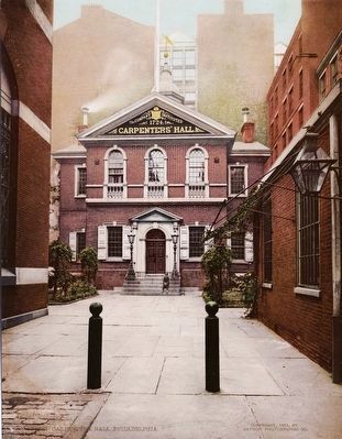 <i>Carpenters' Hall, Philadelphia, Pa.</i> image. Click for full size.