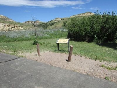 Marker in Theodore Roosevelt National Park image. Click for full size.