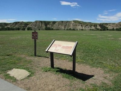 Marker in Theodore Roosevelt National Park. Click for full size. Marker in Theodore Roosevelt National Park image. Click for full size.