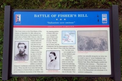 Battle of Fishers Hill Marker image. Click for full size.