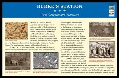 Burke's Station Marker image. Click for full size.