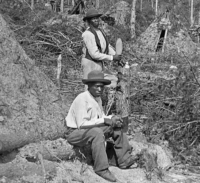 Detail of African American Wood Choppers image. Click for full size.