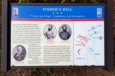 Fisher’s Hill Marker image. Click for full size.