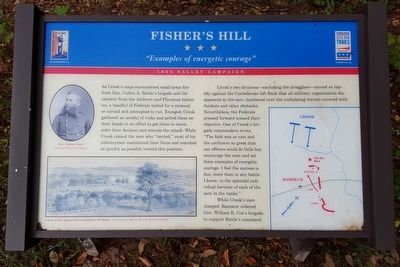 Fisher�s Hill Marker image. Click for full size.