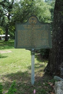 The Birthplace of George McDuffie Marker. Click for full size. The Birthplace of George McDuffie Marker image. Click for full size.