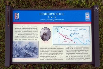 Fisher’s Hill Marker. Click for full size. Fisher’s Hill Marker image. Click for full size.