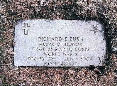 Richard E. Bush-Medal of Honor grave marker image. Click for full size.
