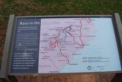 Race to the Dan River Marker. Click for full size. Race to the Dan River Marker image. Click for full size.