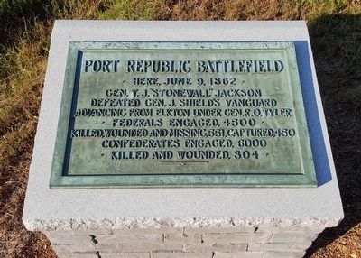 Port Republic Battlefield Marker (rebuilt) image. Click for full size.