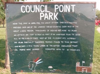 Council Point Park Marker. Click for full size. Council Point Park Marker image. Click for full size.
